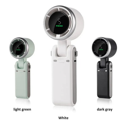 Portable Mini Handheld Fan Multi-Functional Foldable Fan USB Rechargeable Mini Turbine Fan Mini Table Fan
